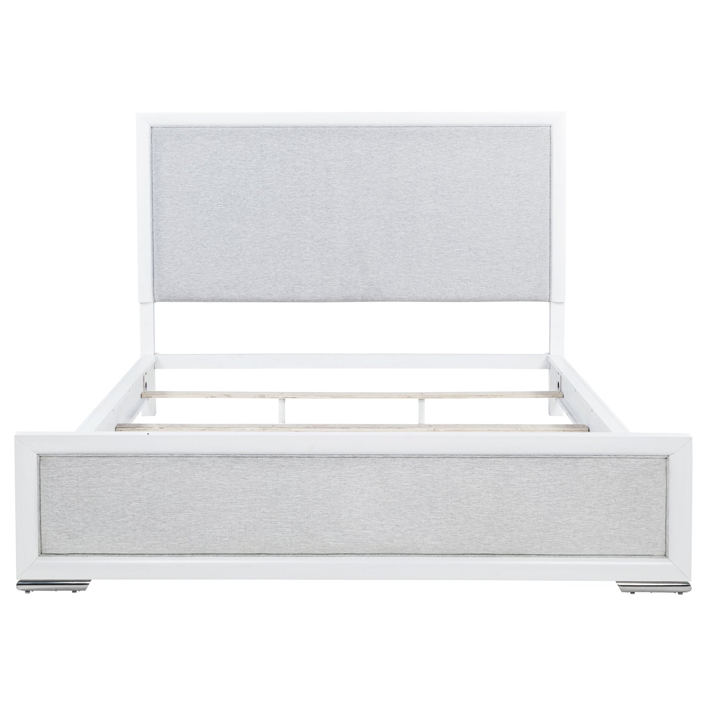 Gracemont 57-inch California King Panel Bed Grey and White - Discount Furniture Connection