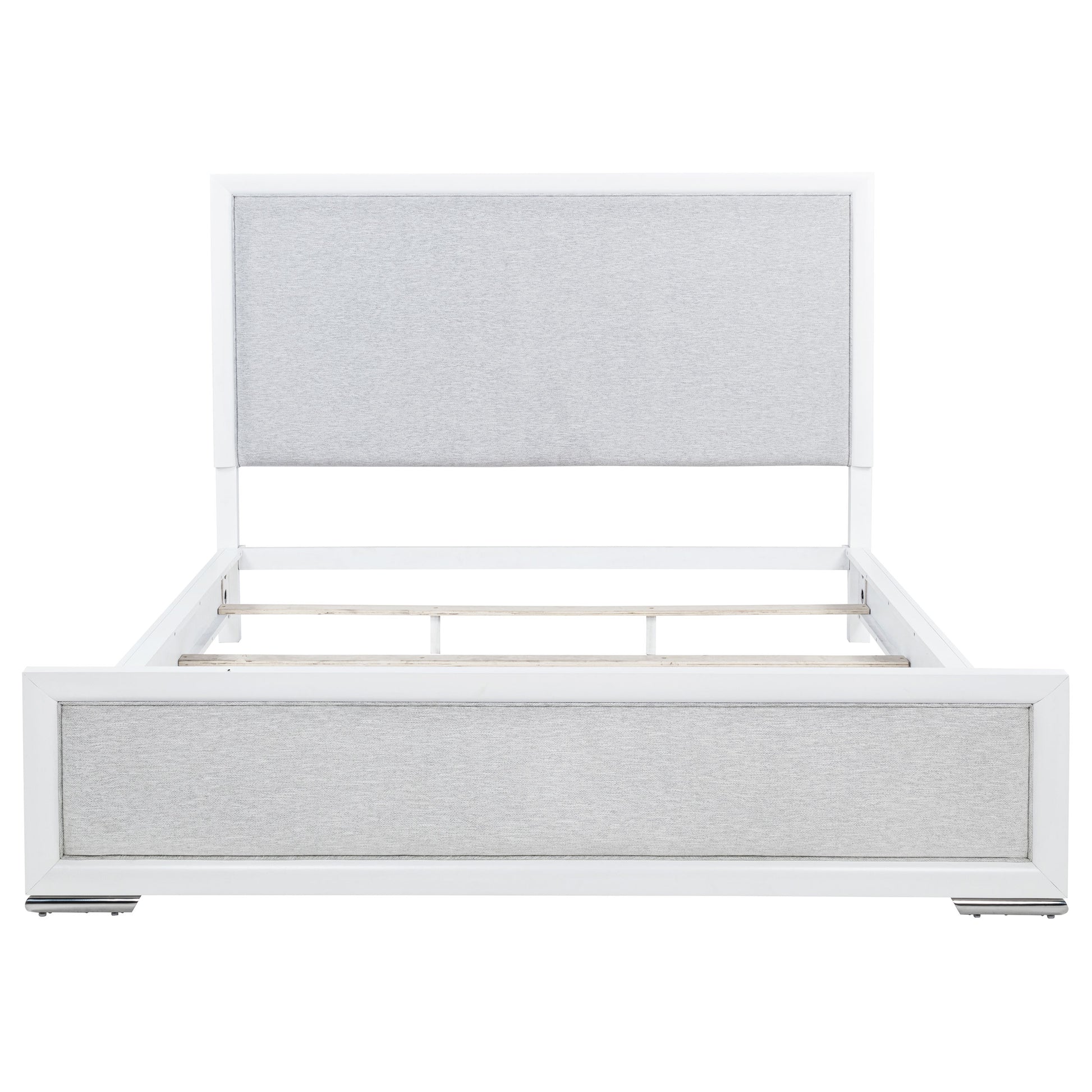 Gracemont 57-inch California King Panel Bed Grey and White - Discount Furniture Connection