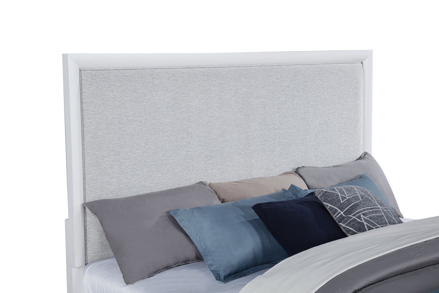 Gracemont 57-inch California King Panel Bed Grey and White - Discount Furniture Connection