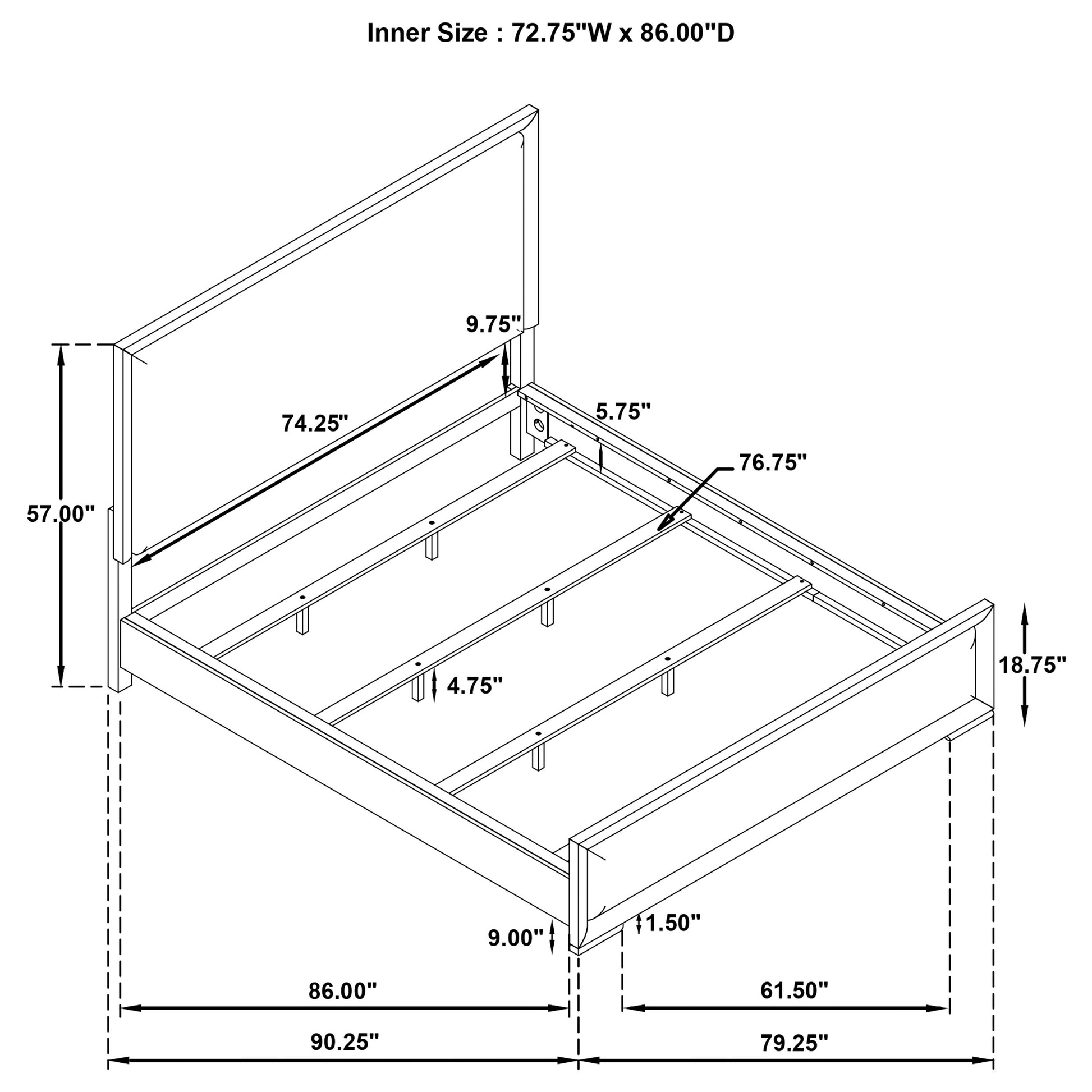 Gracemont 4-piece California King Bedroom Set White - Discount Furniture Connection