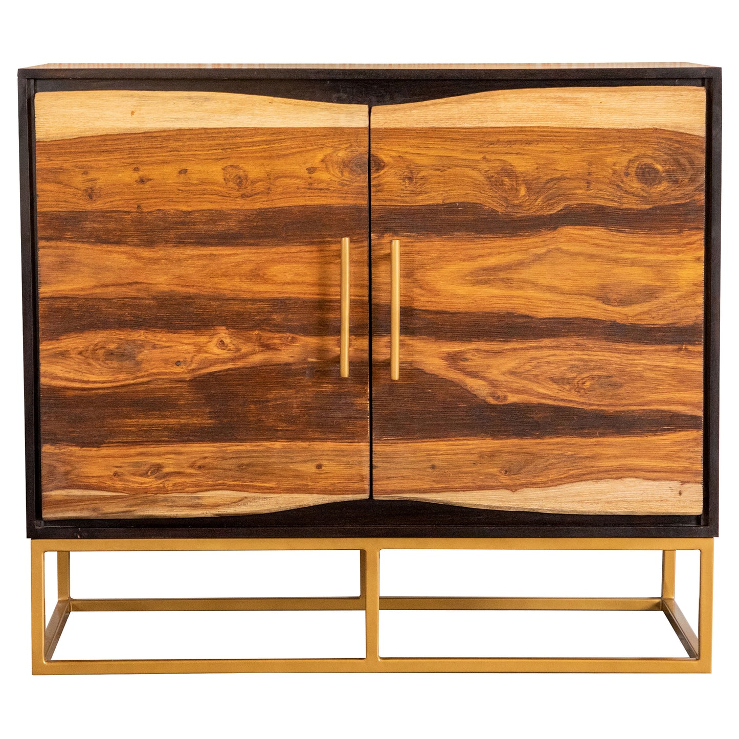 Zara 2-door 40-inch Wood Accent Storage Cabinet Black Walnut - Discount Furniture Connection