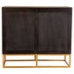 Zara 2-door 40-inch Wood Accent Storage Cabinet Black Walnut - Discount Furniture Connection
