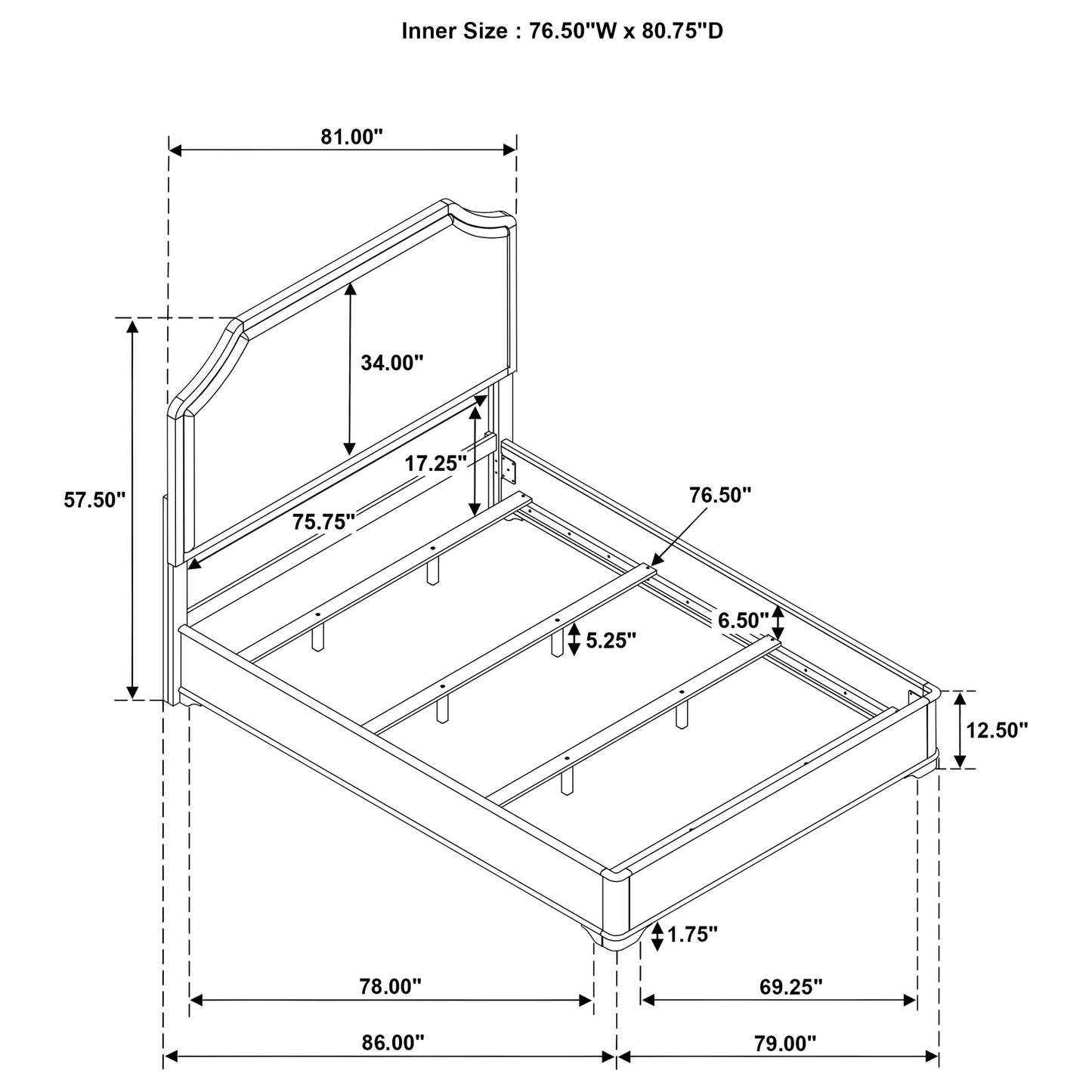 Garland 5-piece Eastern King Bedroom Set Brown Cherry
