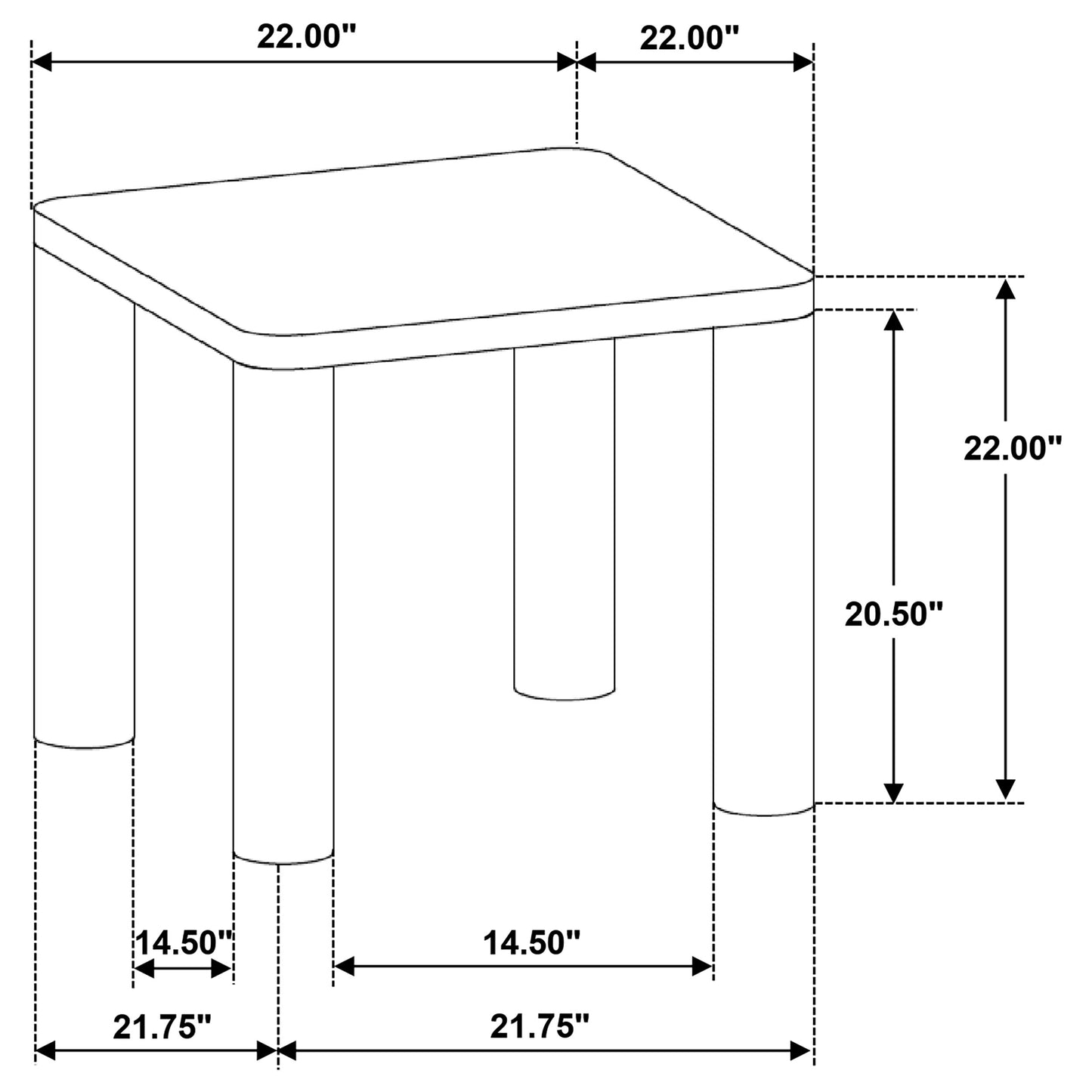 Castlewood Engineered Wood Accent Side End Table Brown Oak - Discount Furniture Connection