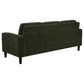 Ruth 3-piece Fabric Upholstered Track Arm Sofa Matcha Green