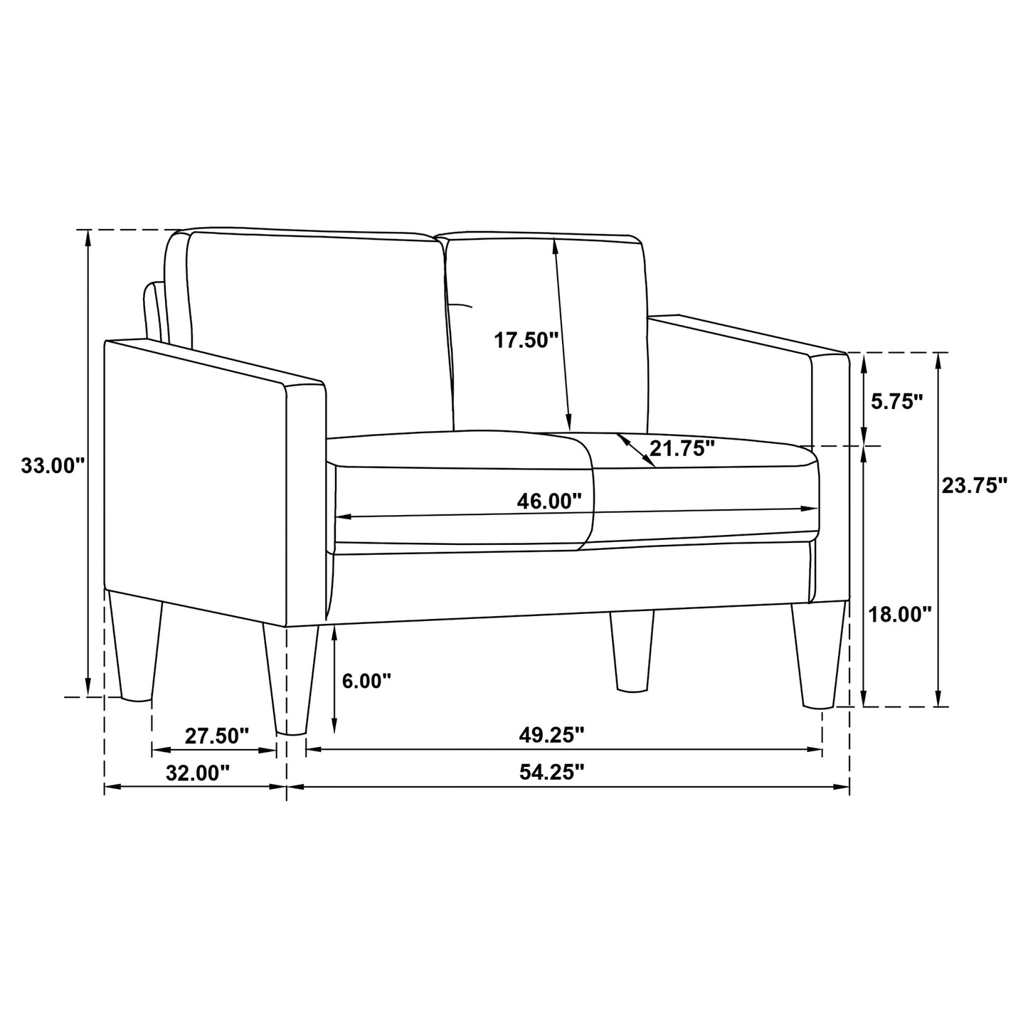 Ruth 3-piece Fabric Upholstered Track Arm Sofa Matcha Green