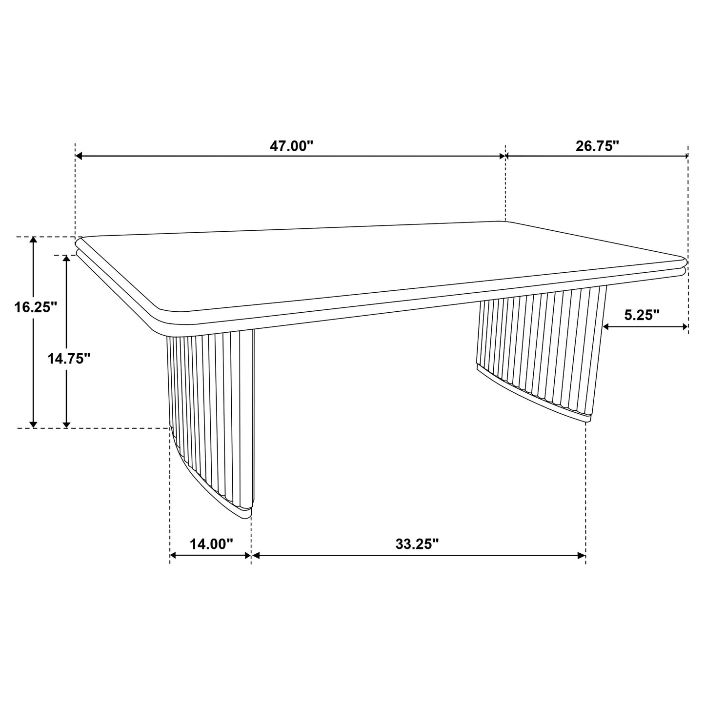 Adina 2-piece Wood Coffee Table Set Distressed Light Brown