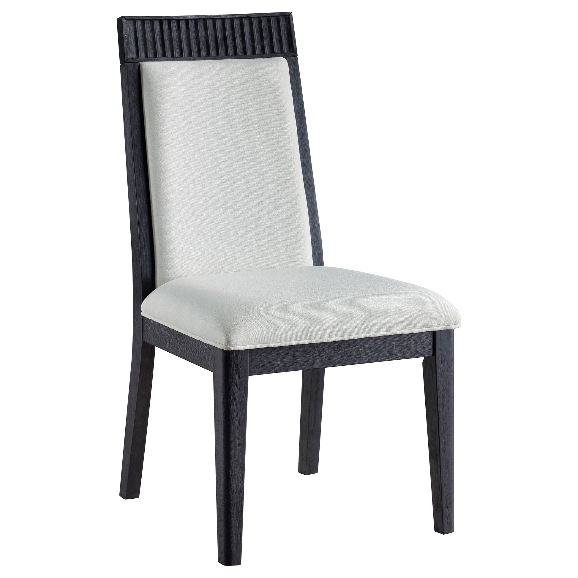 Brookmead Dining Side Chair Ivory and Black (Set of 2) - Discount Furniture Connection