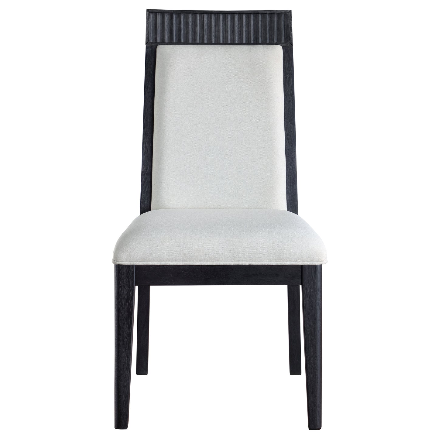 Brookmead Dining Side Chair Ivory and Black (Set of 2) - Discount Furniture Connection