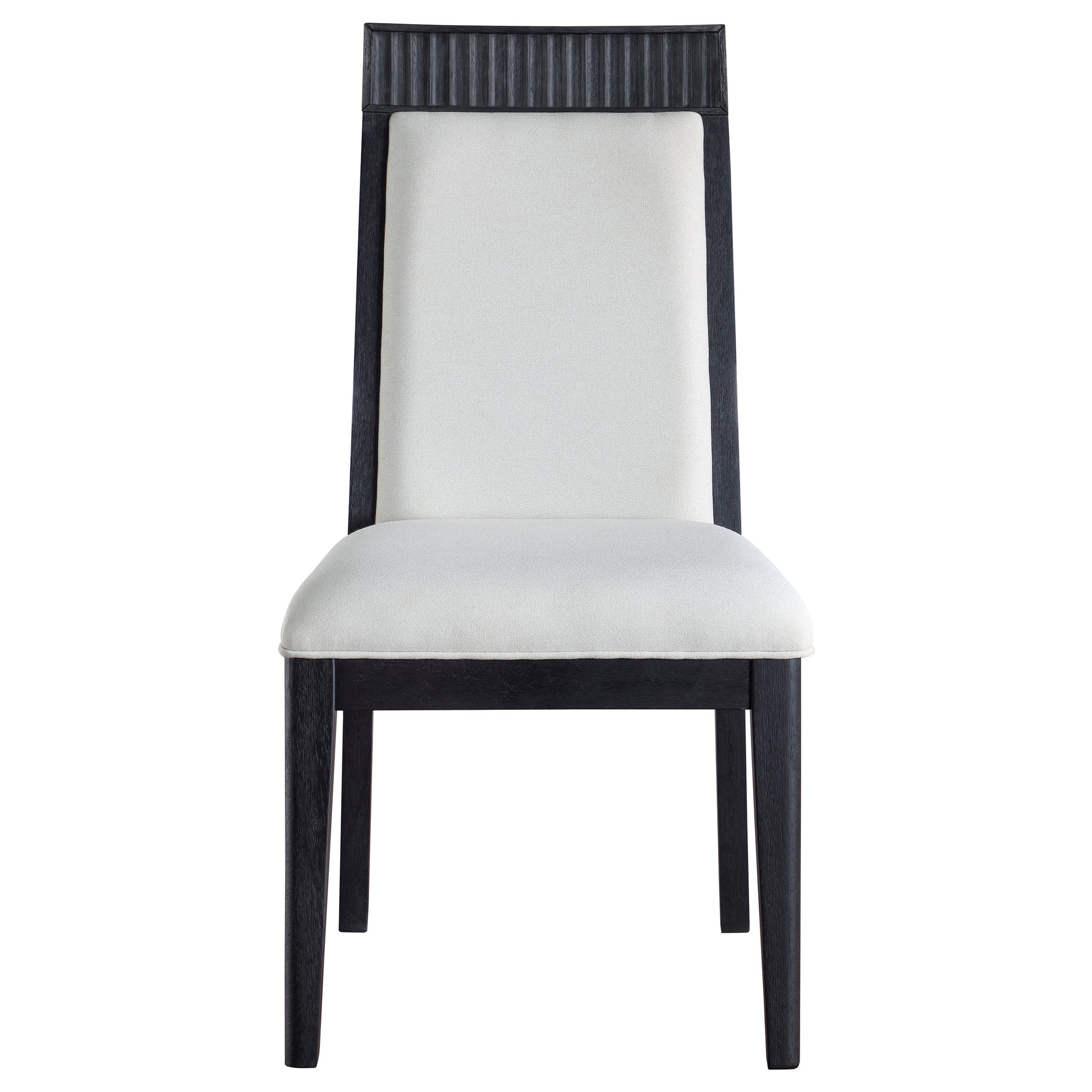Brookmead Dining Side Chair Ivory and Black (Set of 2) - Discount Furniture Connection