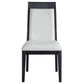 Brookmead Dining Side Chair Ivory and Black (Set of 2) - Discount Furniture Connection