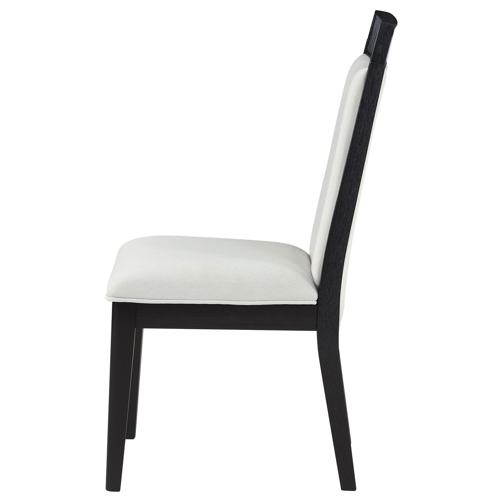 Brookmead Dining Side Chair Ivory and Black (Set of 2) - Discount Furniture Connection