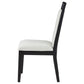 Brookmead Dining Side Chair Ivory and Black (Set of 2) - Discount Furniture Connection