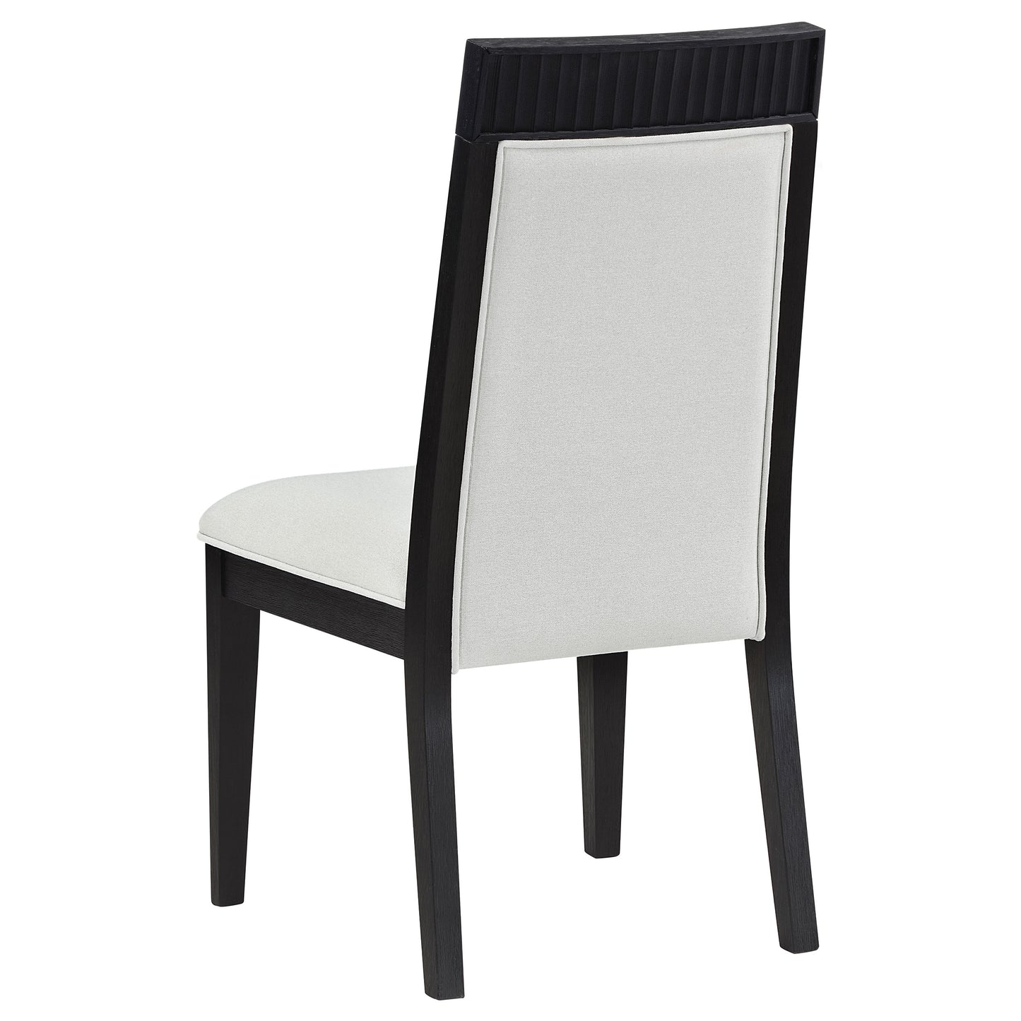 Brookmead Dining Side Chair Ivory and Black (Set of 2) - Discount Furniture Connection