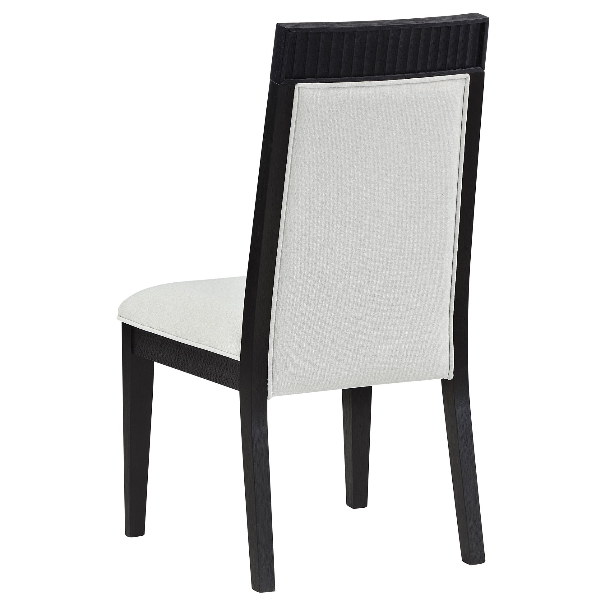 Brookmead Dining Side Chair Ivory and Black (Set of 2) - Discount Furniture Connection