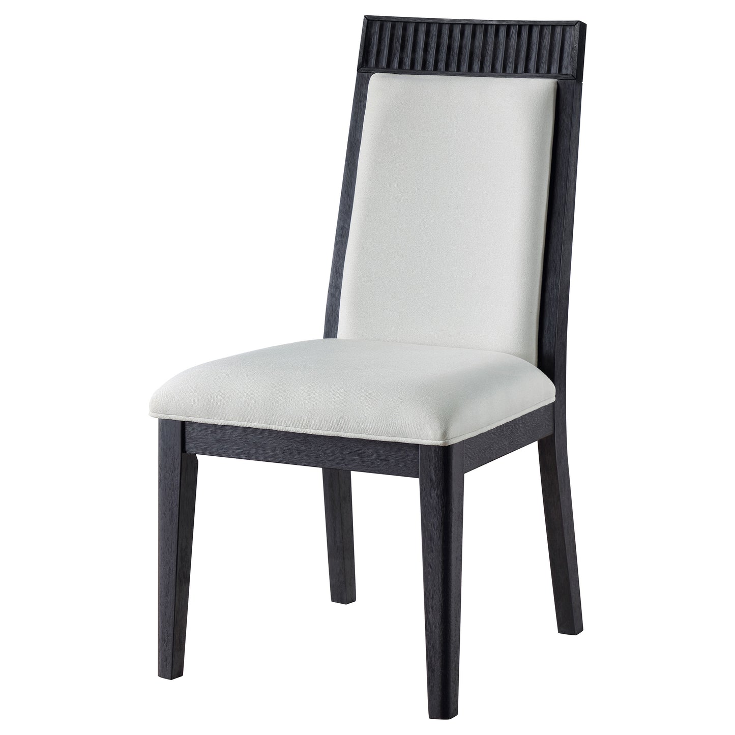 Brookmead Dining Side Chair Ivory and Black (Set of 2) - Discount Furniture Connection