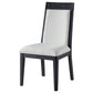 Brookmead Dining Side Chair Ivory and Black (Set of 2) - Discount Furniture Connection