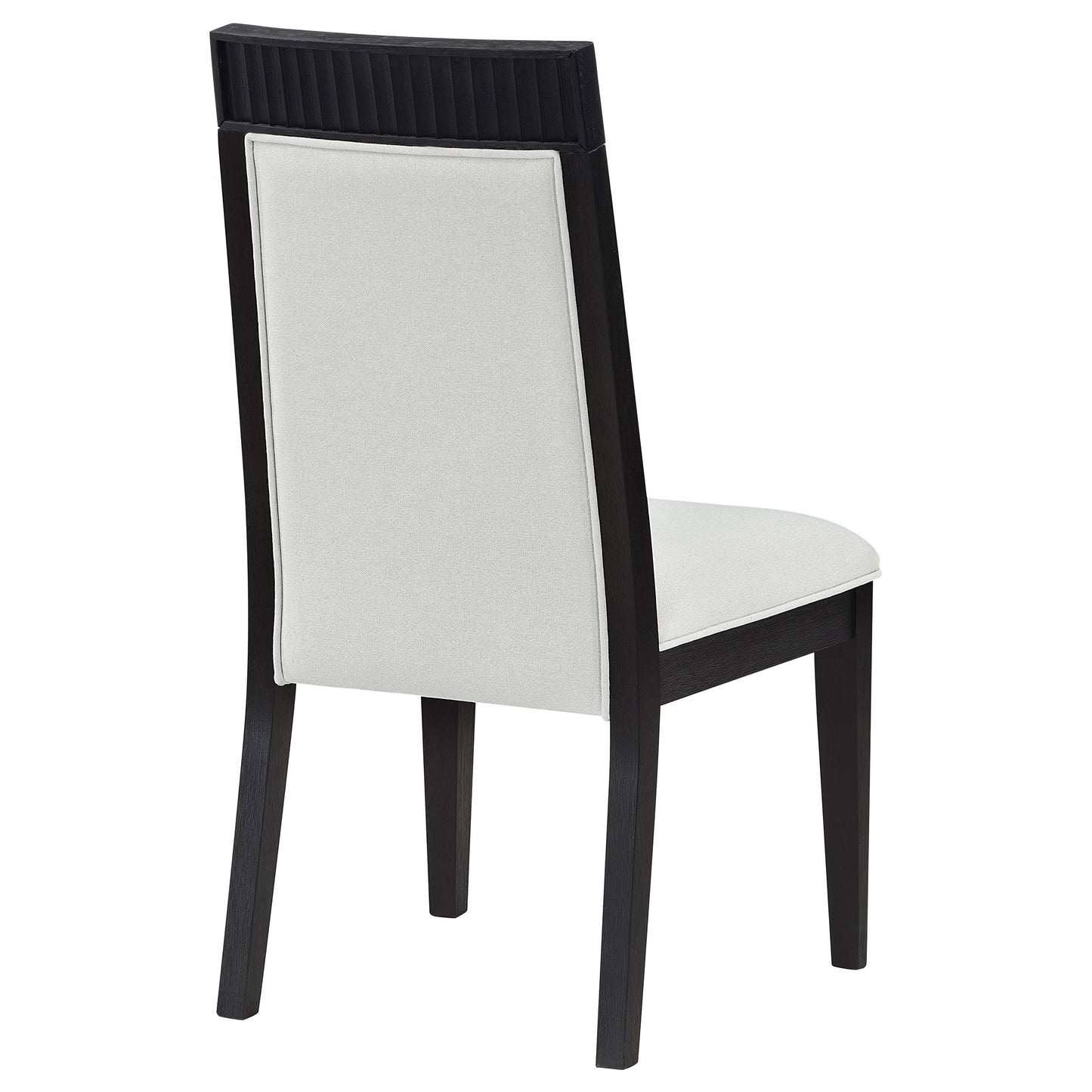 Brookmead Dining Side Chair Ivory and Black (Set of 2) - Discount Furniture Connection