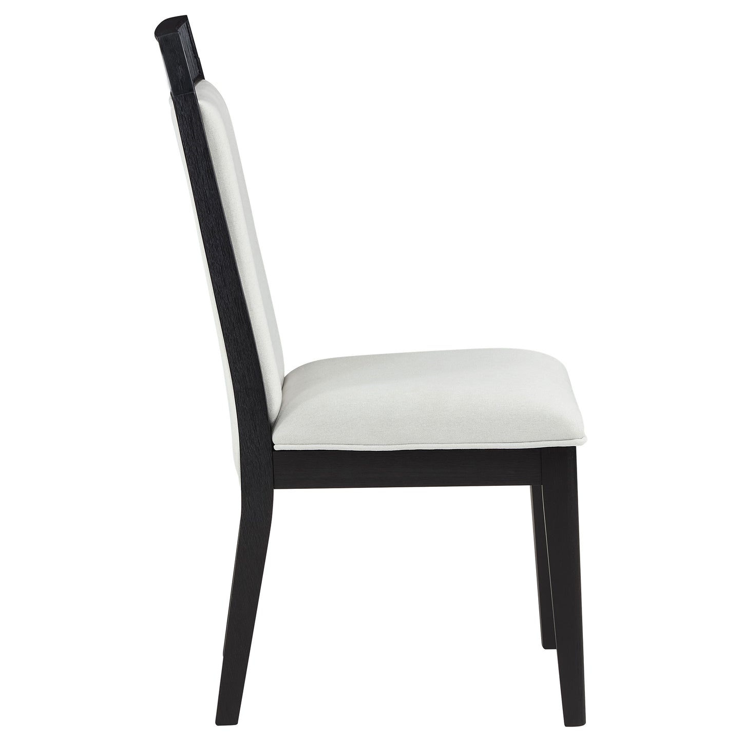 Brookmead Dining Side Chair Ivory and Black (Set of 2) - Discount Furniture Connection