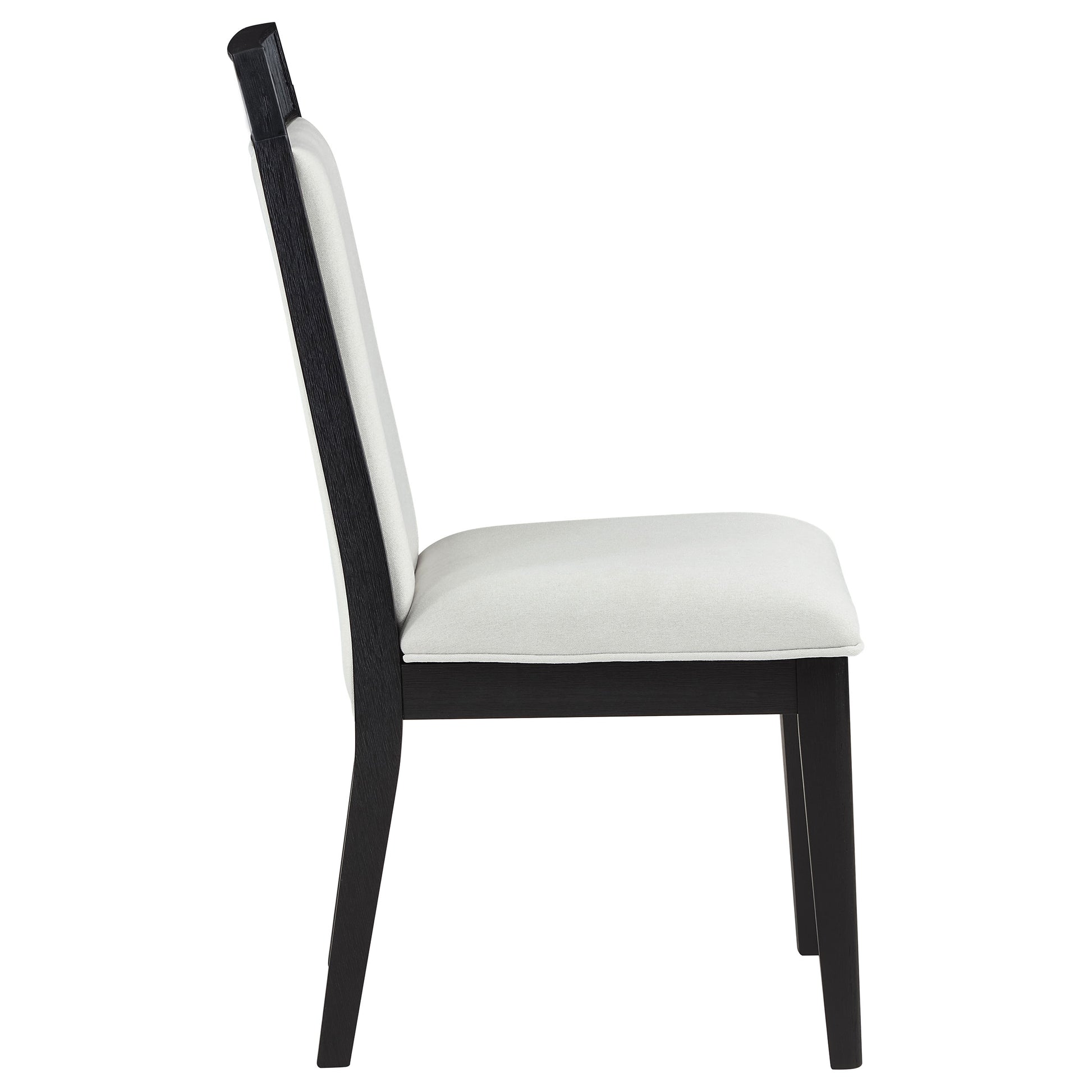 Brookmead Dining Side Chair Ivory and Black (Set of 2) - Discount Furniture Connection