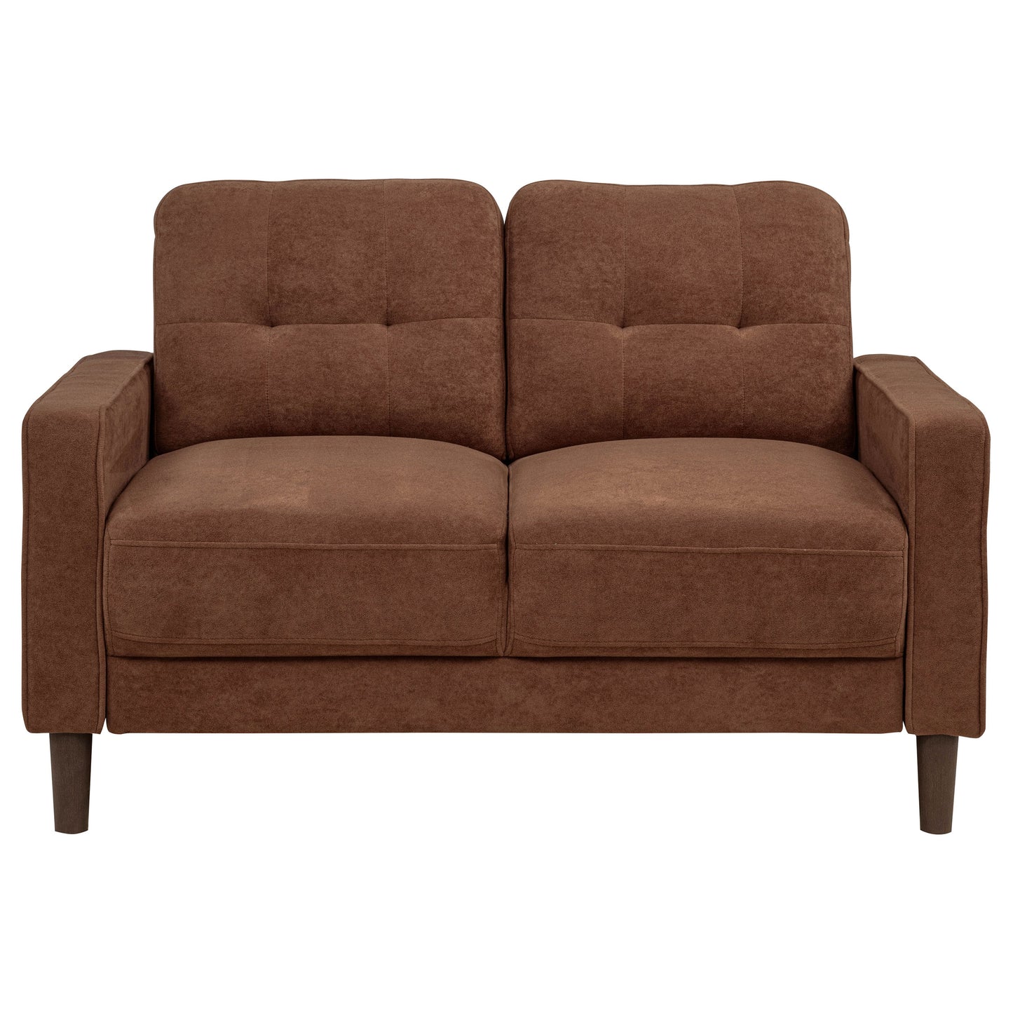 Bowen II 3-piece Fabric Upholstered Track Arm Sofa Set Rust