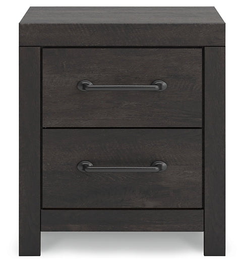Hollivern Two Drawer Night Stand - Discount Furniture Connection