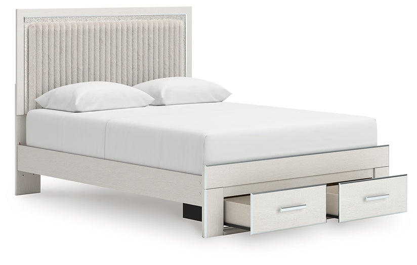 Zuraleus Queen Upholstered Panel Platform Storage Bed
