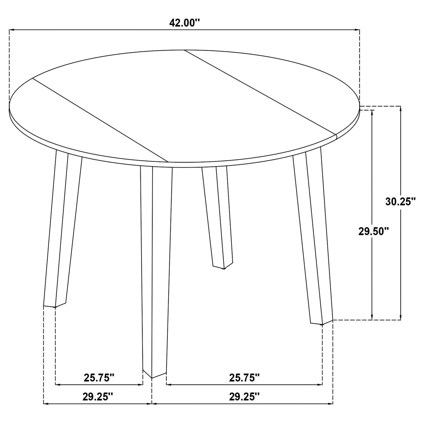 Barton 5-piece Round Wood Dining Table Set Dark Brown - Discount Furniture Connection