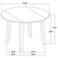 Barton 5-piece Round Wood Dining Table Set Dark Brown - Discount Furniture Connection