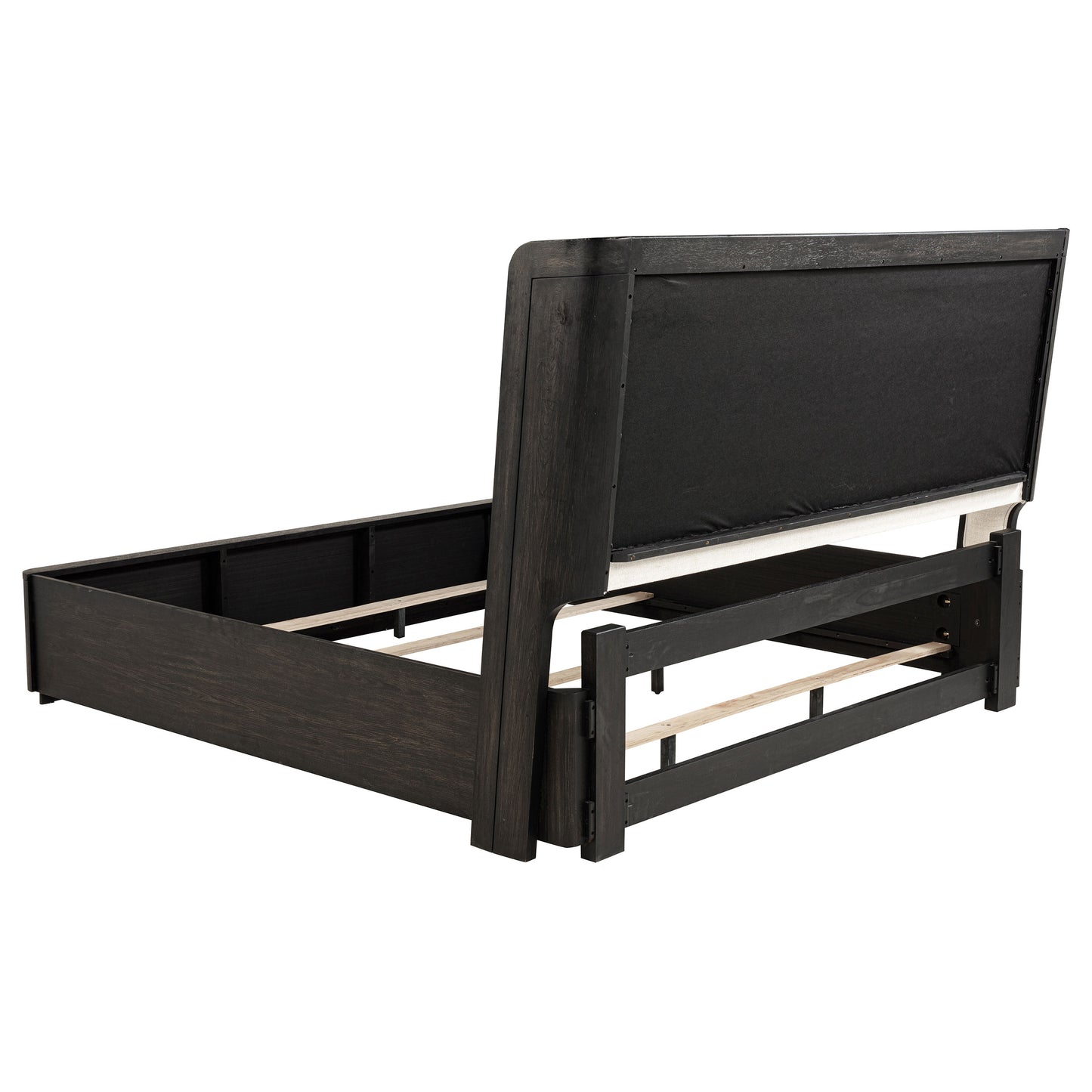 Leandro 5-piece Eastern King Bedroom Set Burnished Black - Discount Furniture Connection