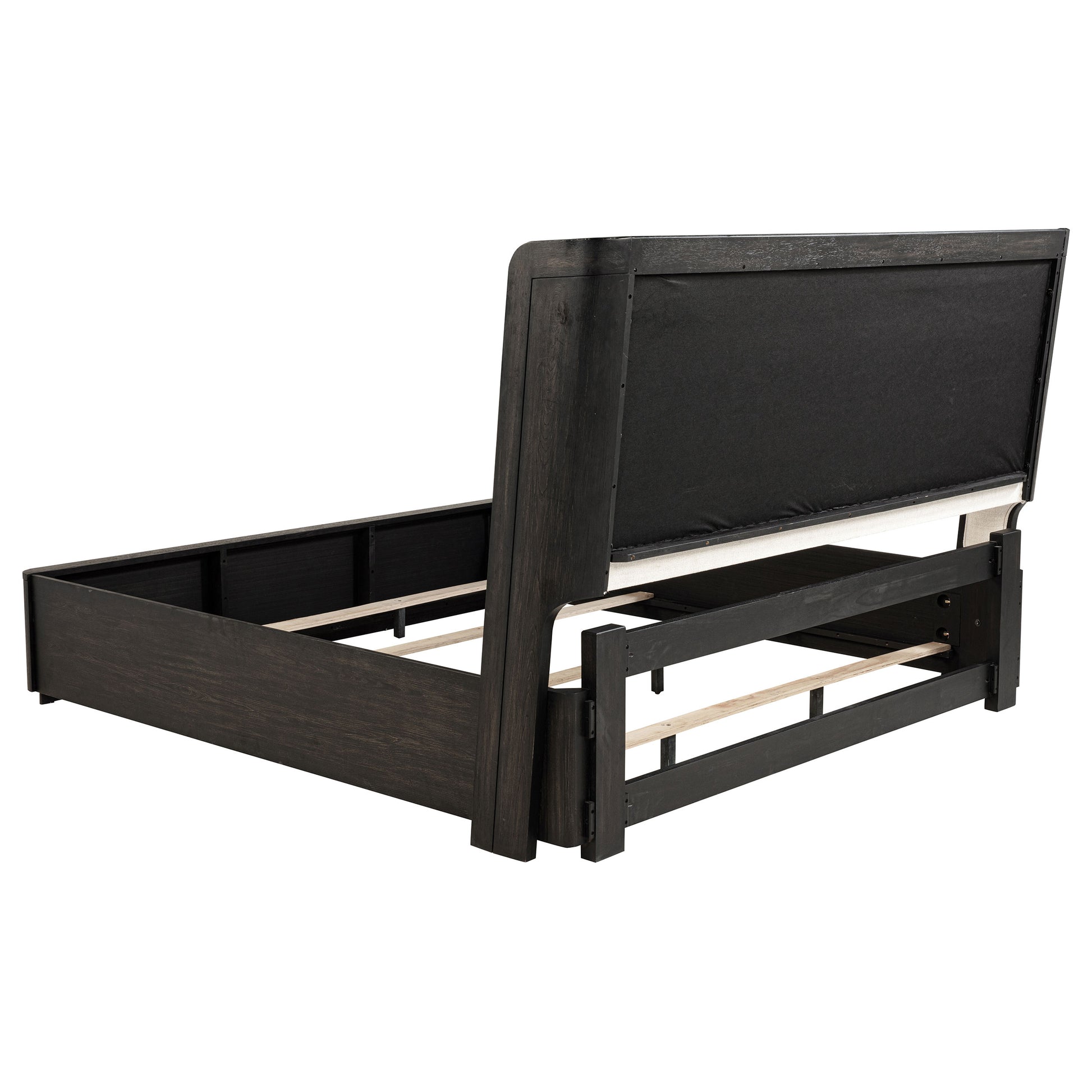 Leandro 5-piece Eastern King Bedroom Set Burnished Black - Discount Furniture Connection