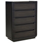 Leandro 5-piece Queen Bedroom Set Burnished Black - Discount Furniture Connection