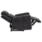 Kennett Chenille Upholstered Power Recliner Chair Dark Grey