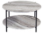 Coleen Sanwar Green Marble 3 Piece Table Set