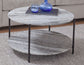 Coleen Sanwar Green Marble 3 Piece Table Set