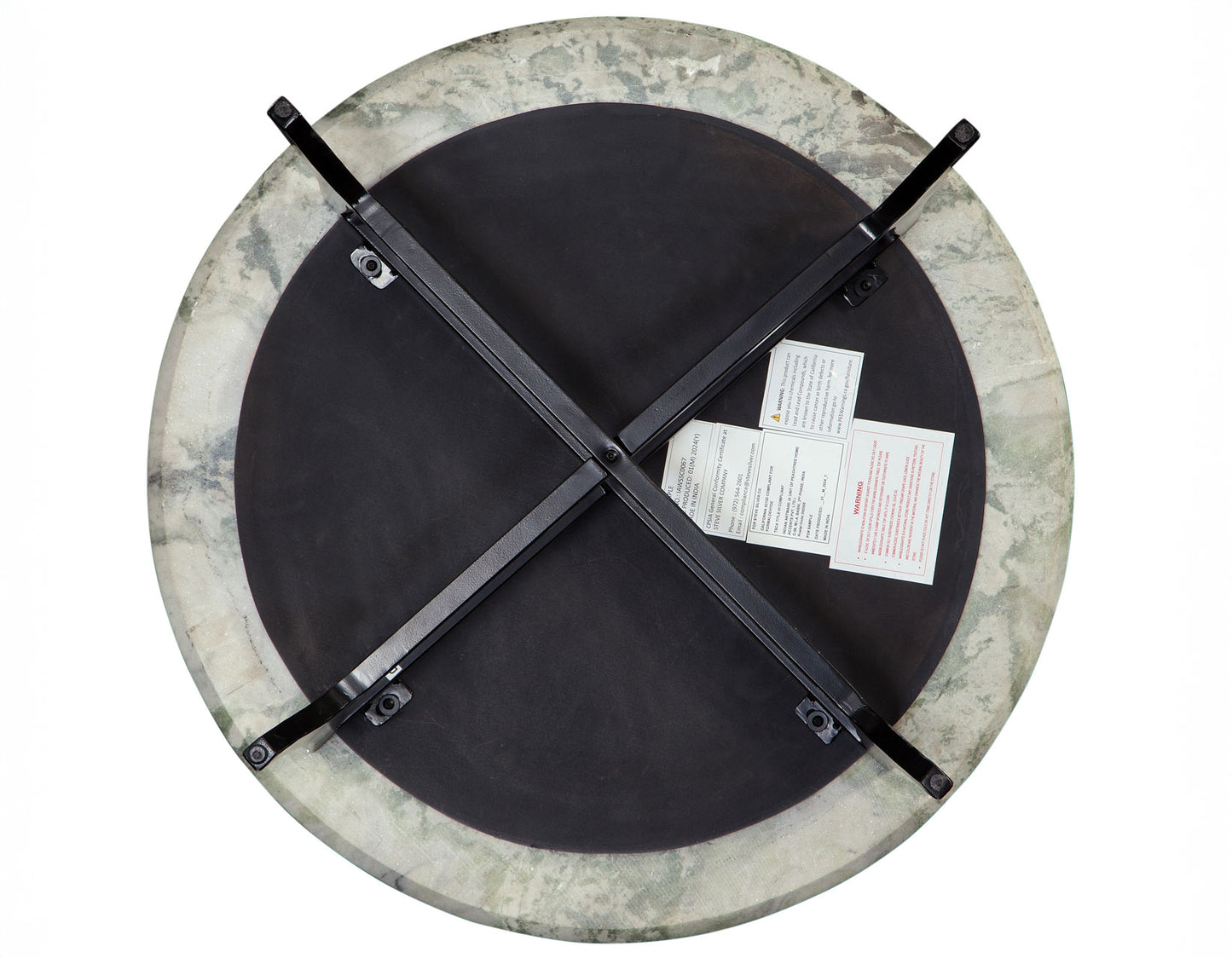 Hoxley 30″ Round Green Onyx Coffee Table