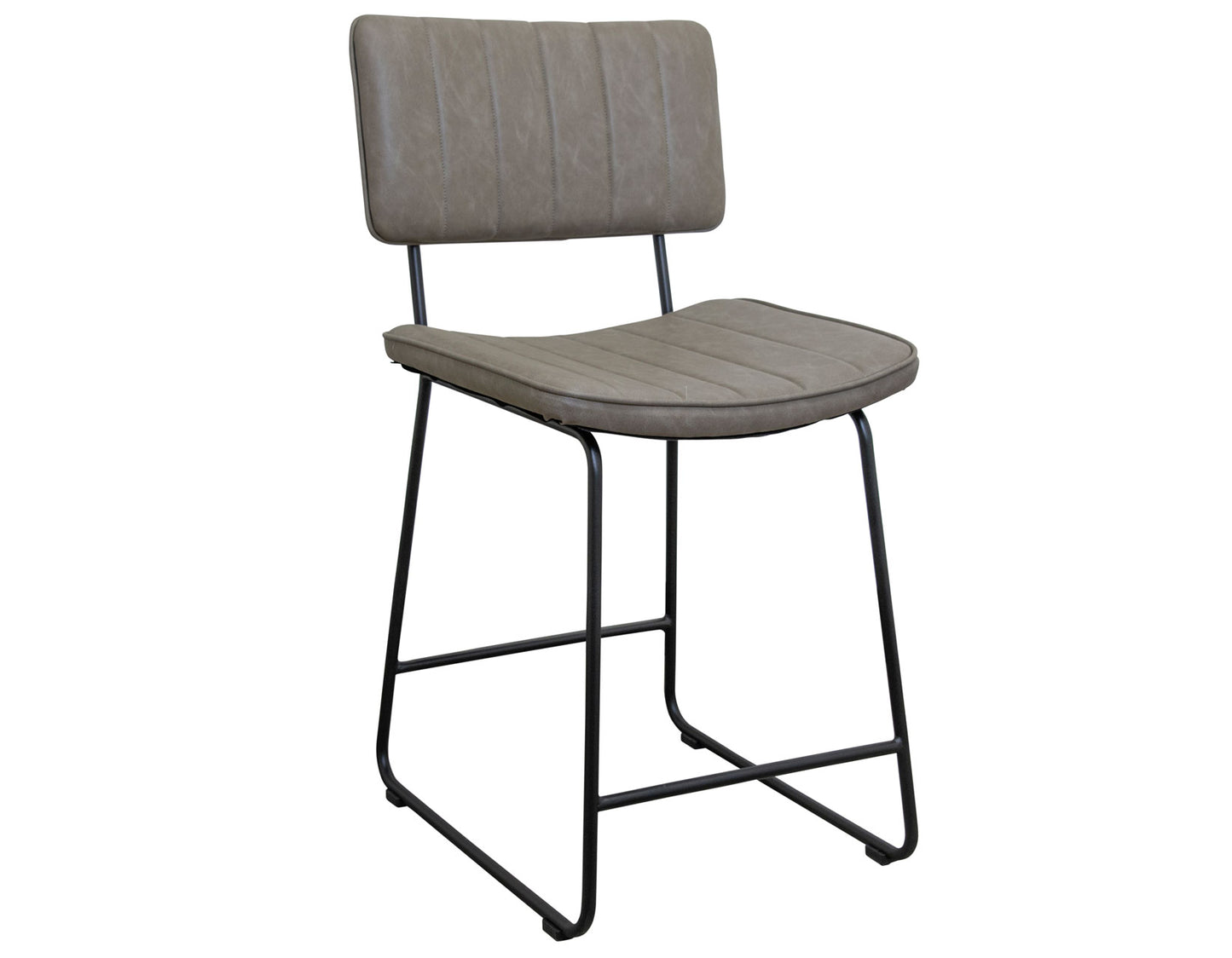 Tribeca 24″ Commercial Grade Counter Stool, Gray