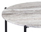 Coleen Sanwar Green Marble 32″ Round Cocktail Table