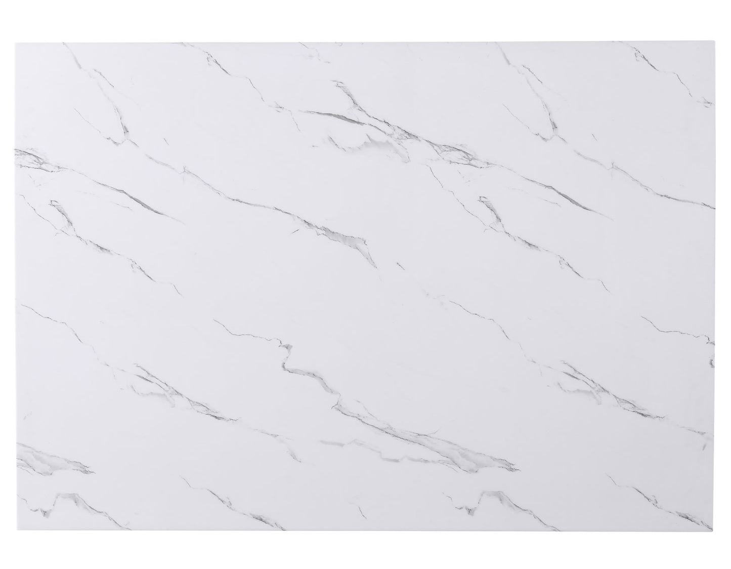 Taylor Faux Marble Top 60″ Storage Counter Table