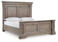 Blairhurst California King Panel Bed with Mirrored Dresser, Chest and Nightstand