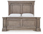 Blairhurst California King Panel Bed with Mirrored Dresser, Chest and Nightstand