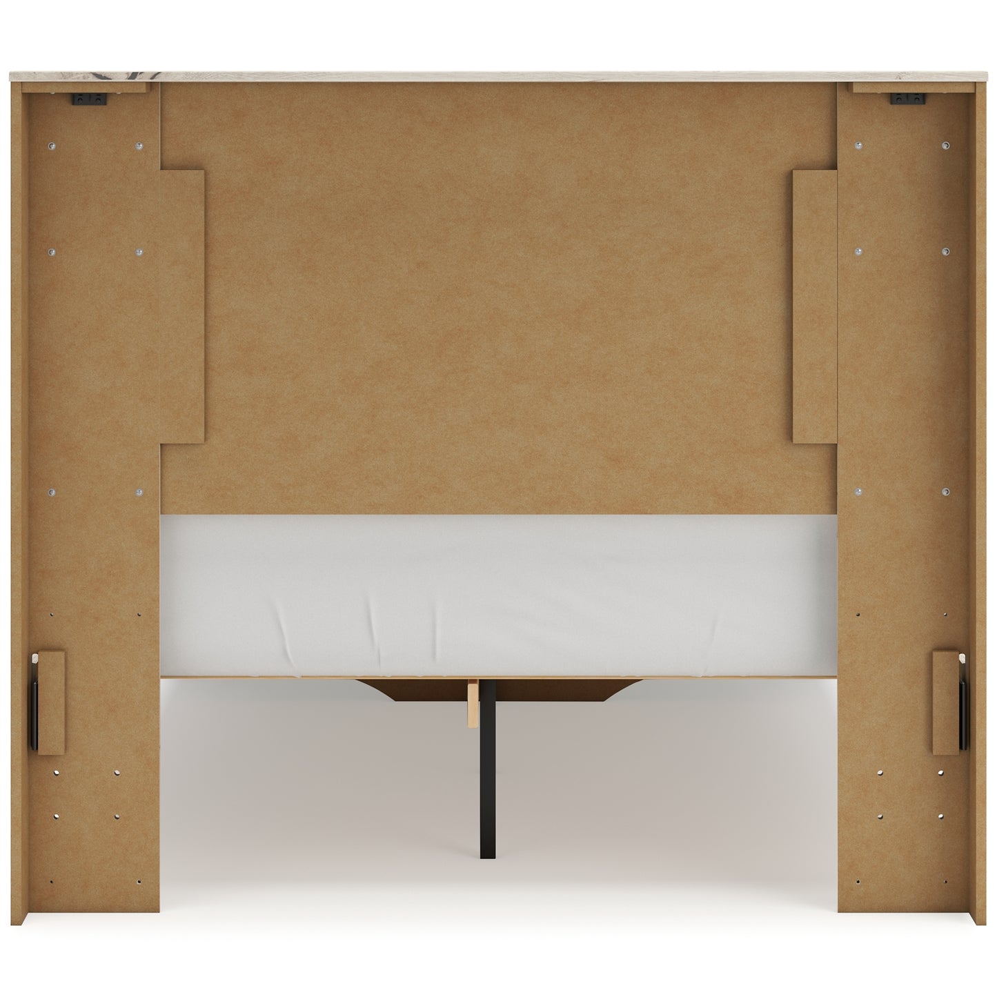 Lawroy Full Panel Headboard with Mirrored Dresser, Chest and Nightstand