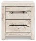 Lawroy Twin Panel Headboard with Mirrored Dresser and Nightstand