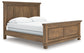 Feddinger California King Panel Bed with Mirrored Dresser and Nightstand
