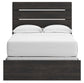 Hollivern Full Panel Bed with Mirrored Dresser and Nightstand