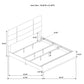 Ines 4-piece Eastern King Bedroom Set Grey and White High Gloss - Discount Furniture Connection