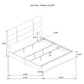 Ines 5-piece Eastern King Bedroom Set Grey and White High Gloss - Discount Furniture Connection