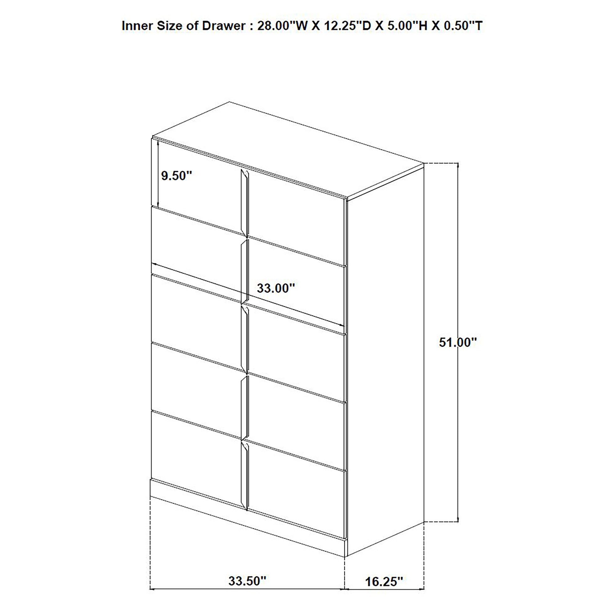 Ines 5-piece Eastern King Bedroom Set Grey and White High Gloss - Discount Furniture Connection
