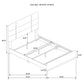 Ines 4-piece Queen Bedroom Set Grey and White High Gloss - Discount Furniture Connection