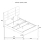 Ines 5-piece Queen Bedroom Set Navy and White High Gloss